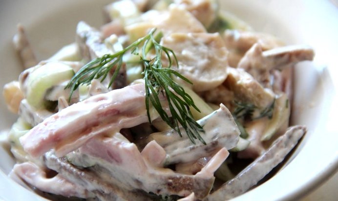 Салат из свиного языка