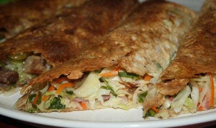 Домашняя шаурма С дымком (или Как пристроить вчерашний шашлык)