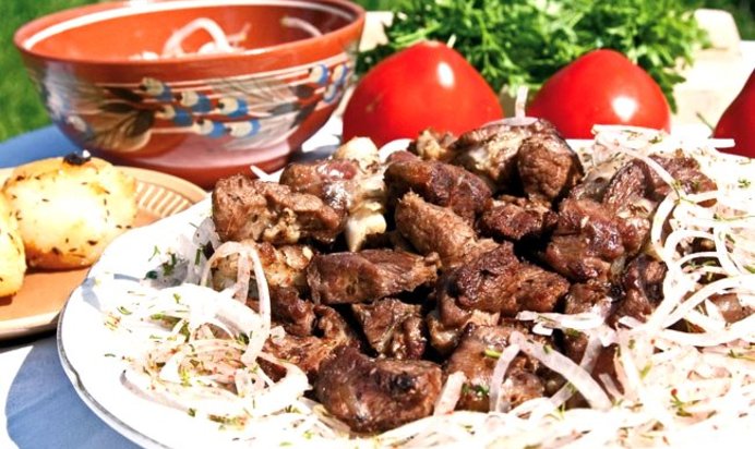 Шашлык из свинины в вине