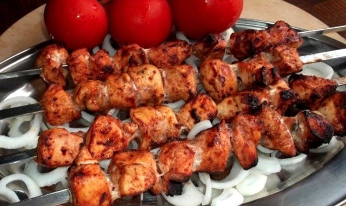 Шашлык из курицы по-грузински