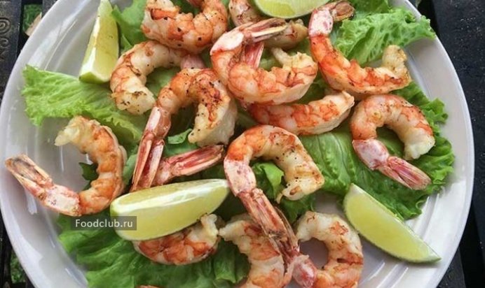 Лангустины на гриле