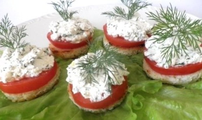 Гренки с зеленью