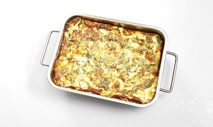 Летняя запеканка из кабачков