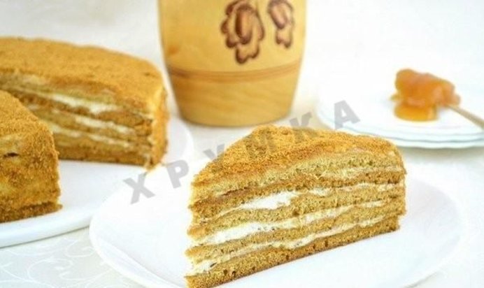 Торт Медовик со сметанно-сливочным кремом
