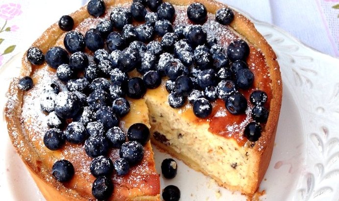 Пышная творожная запеканка