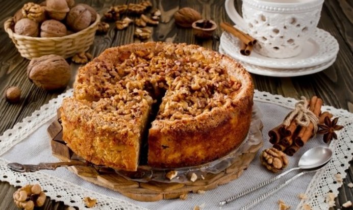 Кофейно-ореховый торт
