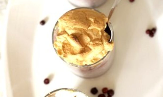 Рисовая запеканка с ревенем