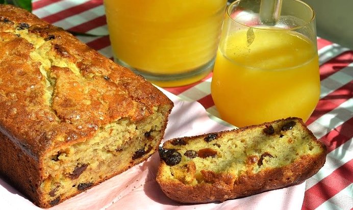 Вкусный кекс с изюмом