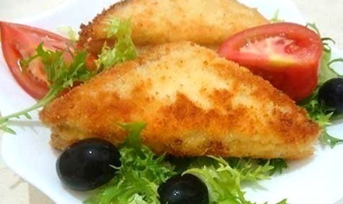 Гренки с ветчиной и сыром