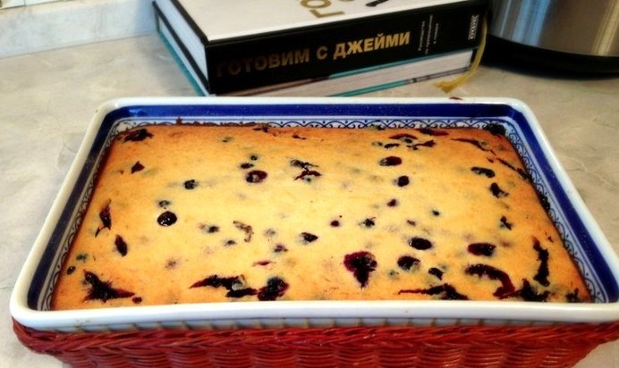 Творожное тесто с ягодами