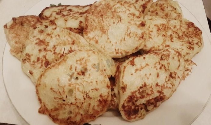 Постные оладьи из картофеля и кабачков