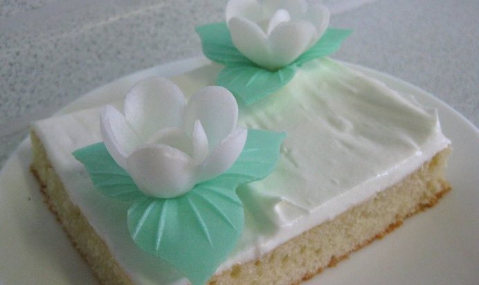 Цветущие пирожные