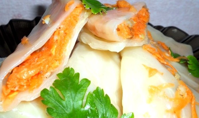 Голубцы с морковкой