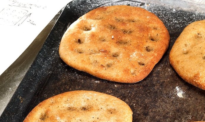 Пшенично-ржаная фокачча