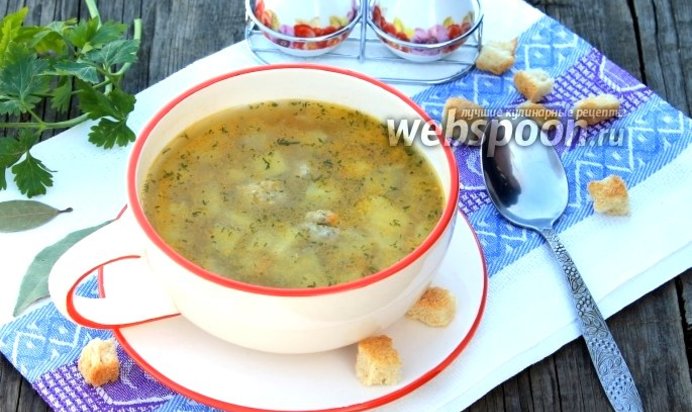 Гороховый суп с фрикадельками