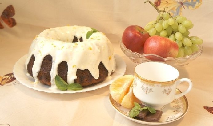 Морковно-апельсиновый кекс с курагой