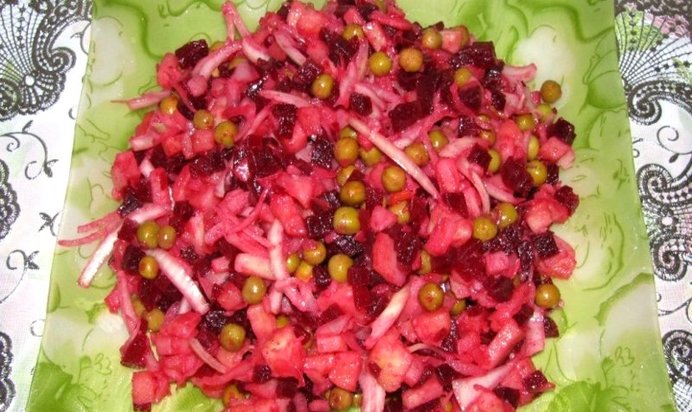 Винегрет с горошком