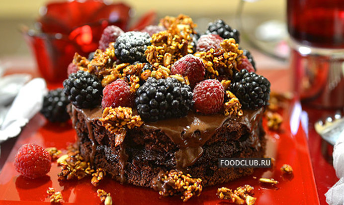 Шоколадное пирожное