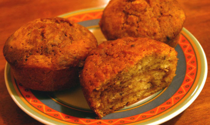 Мраморные банановые кексы