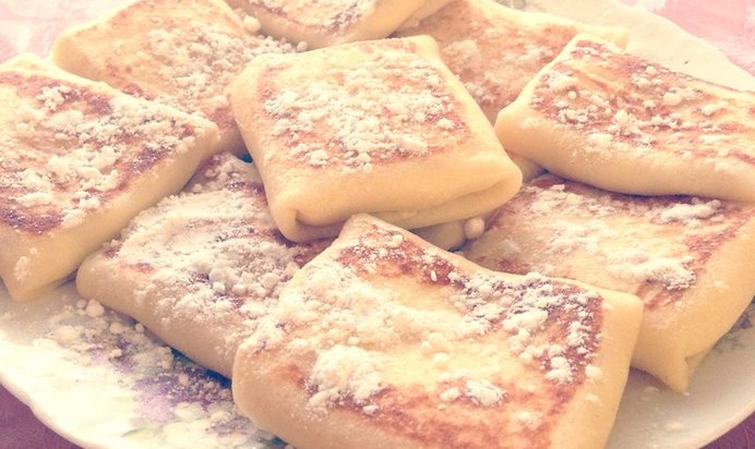 Блины с творогом