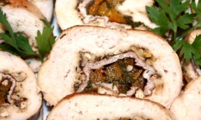 Куриные рулетики с омлетом