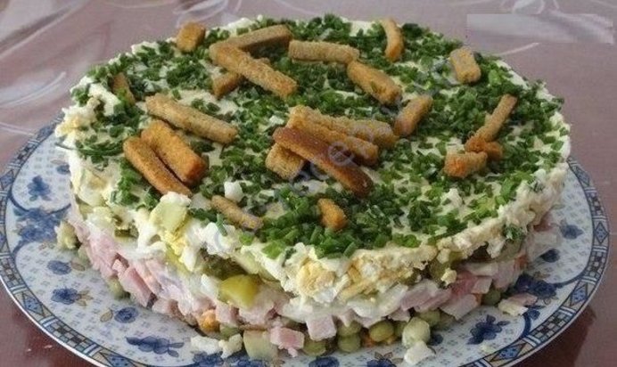 Салат На траве дрова