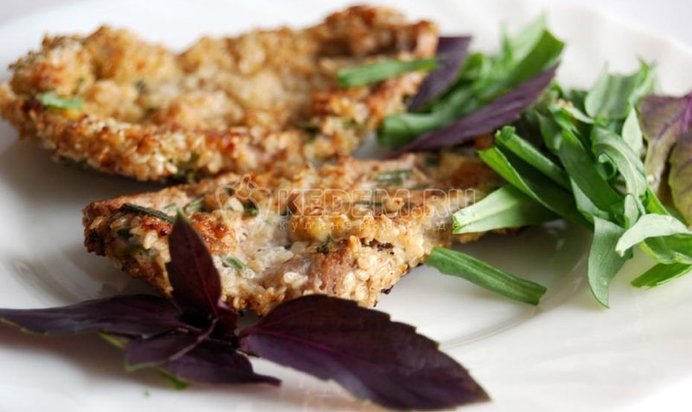 Запеканка из ливерной колбасы и белого хлеба