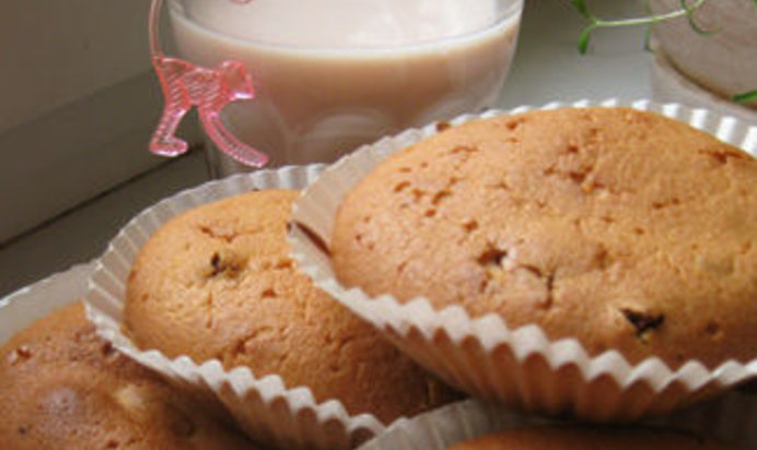 Творожные кексики с изюмом