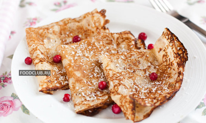 Кокосовые блинчики