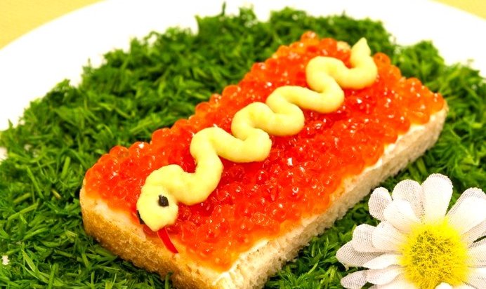 Бутерброды «Змейка»