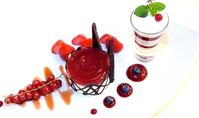 Баварезе с десертным вином