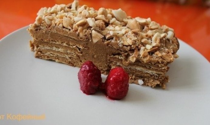 Кофейный торт без выпечки