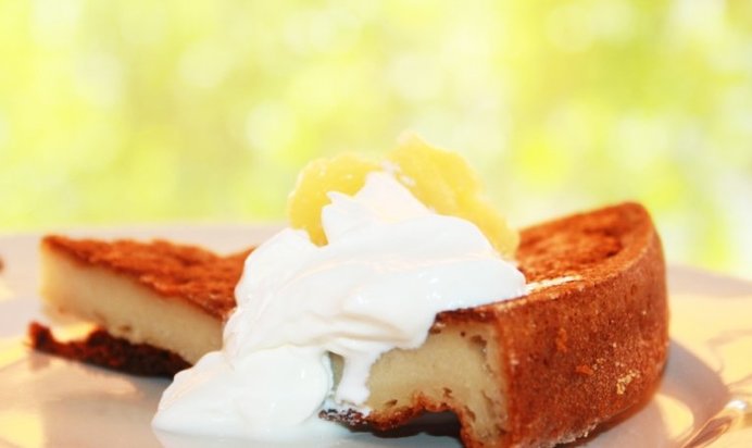 Творожная запеканка с бананом