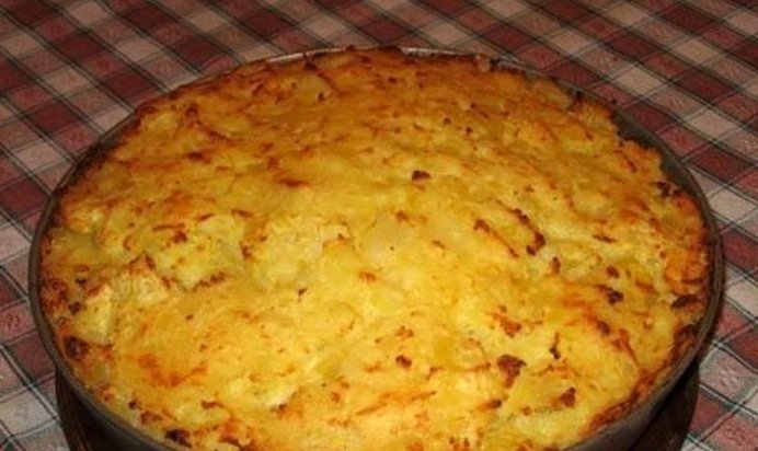 Запеканка из макарон с яблоками