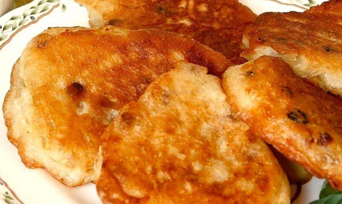 Блинчики с изюмом