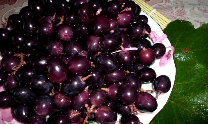 Моченый виноград с хреном