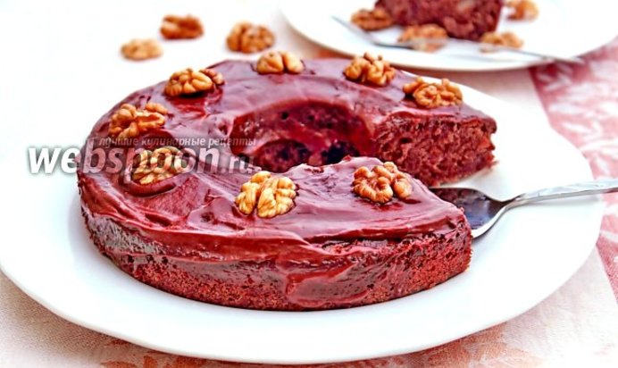 Шоколадно-ореховый кекс