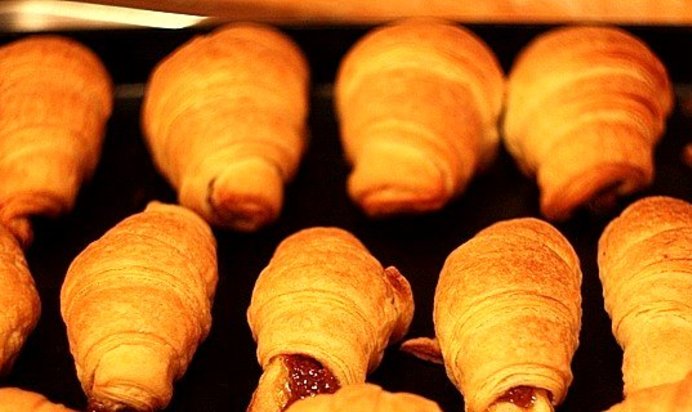 Круассаны со сгущенкой