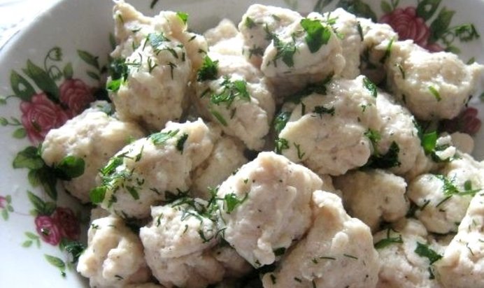 Куриные клецки