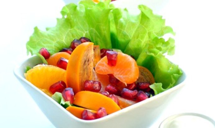 Фруктовый салат с виноградным маслом