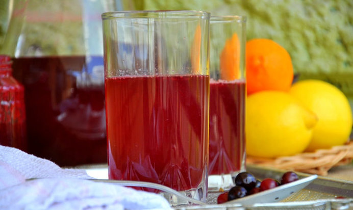 Морс клюквенно-смородиновый