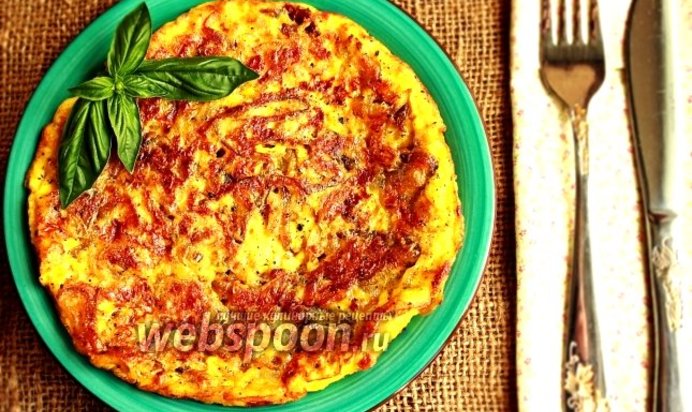 Омлет с карамелизированным луком