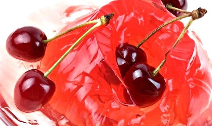 Желе с красным вином