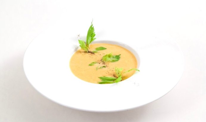 Суп из батата с кленовым сиропом