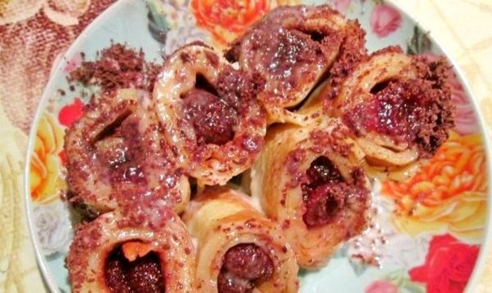 Блинчики на молоке с начинкой