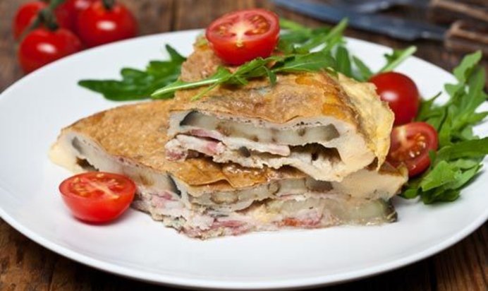 Омлет с баклажанами