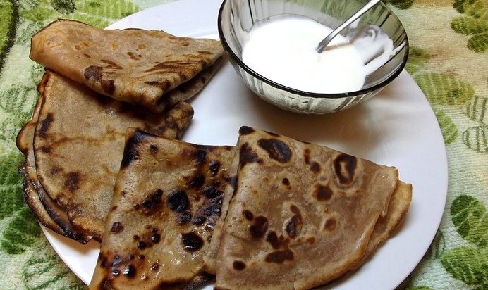 Пышные блинчики на простокваше