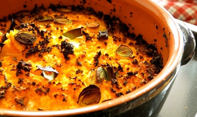 Тыквенная запеканка с сыром