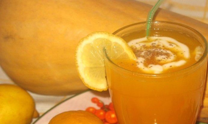 Сок из тыквы и яблок на зиму