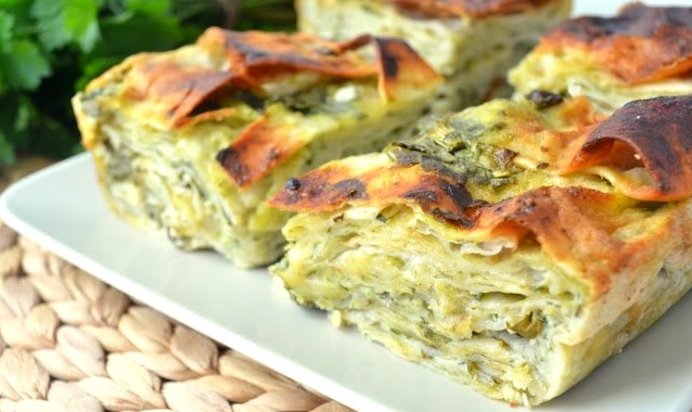 Лазанья из лаваша овощная